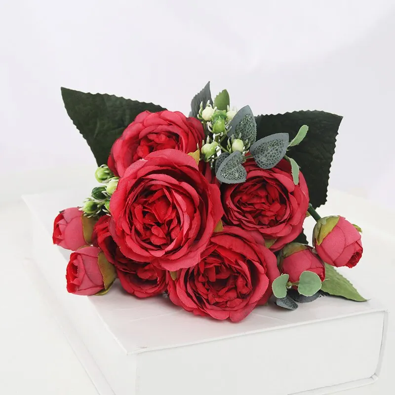 1 Bouquet 9 Heads Artificial Flowers