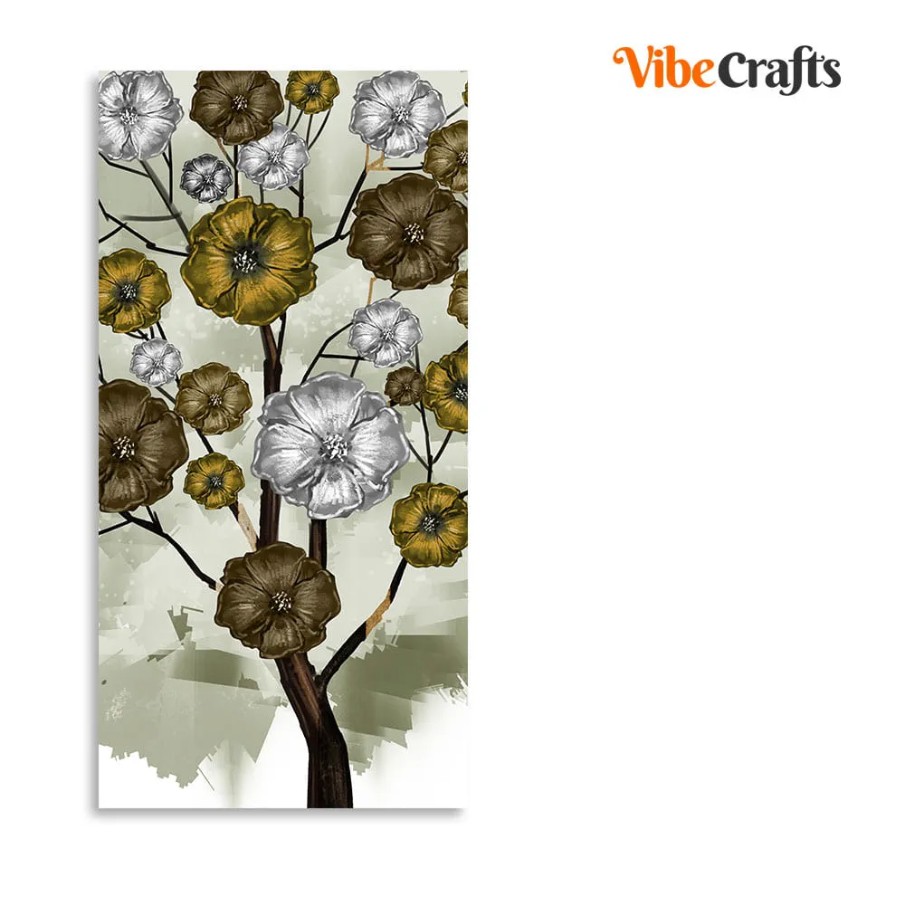 Abstract Flowers Designer Art Canvas Wall Painting