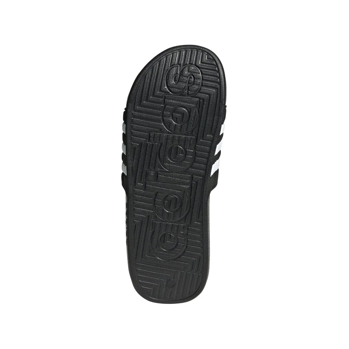 ADIDAS MEN'S ADISSAGE BLACK SLIDES