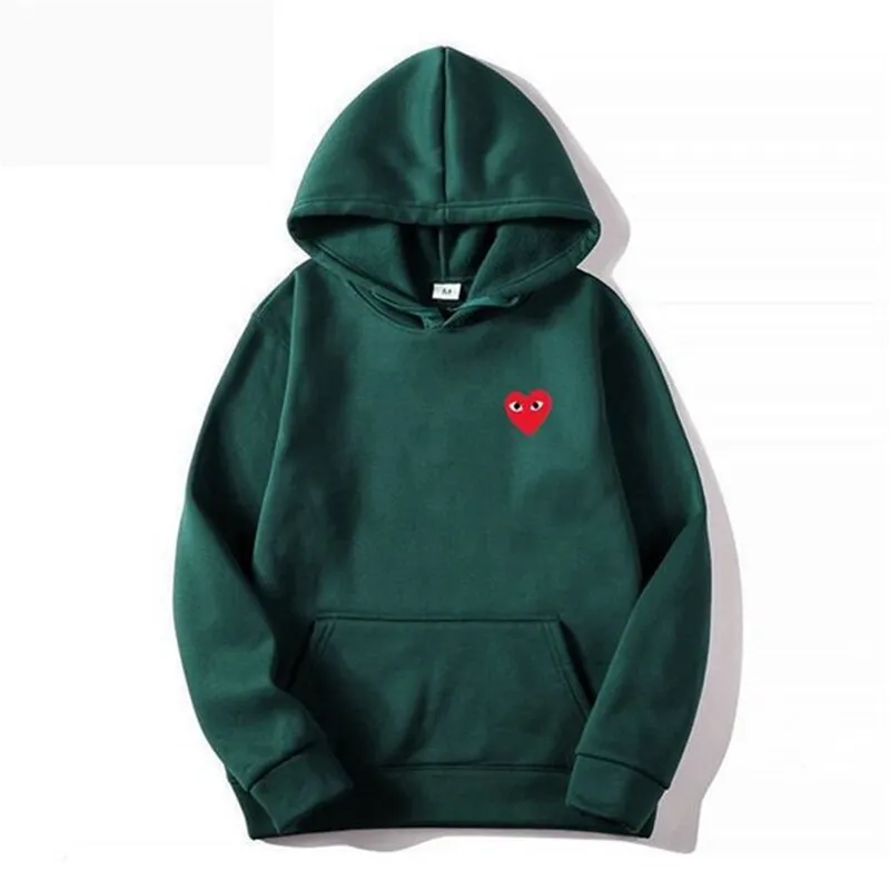 Amy Fashion - Cotton Heart-Eye Printed Fall/Winter Casual Hoodies