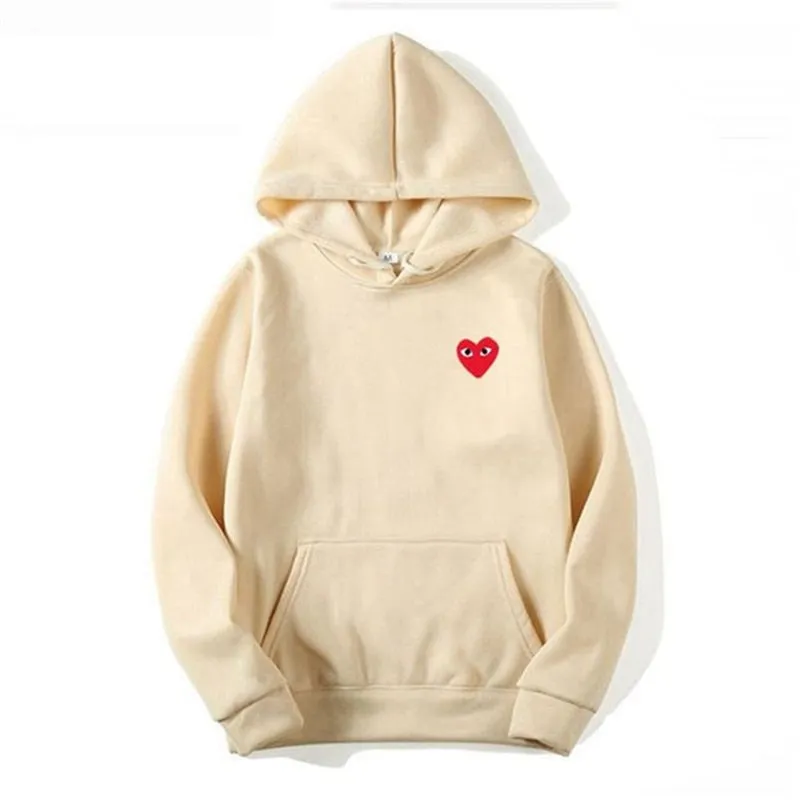 Amy Fashion - Cotton Heart-Eye Printed Fall/Winter Casual Hoodies