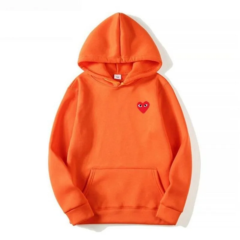 Amy Fashion - Cotton Heart-Eye Printed Fall/Winter Casual Hoodies