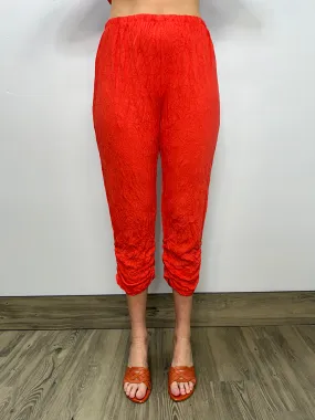 Apricot Capri Crinkle Pant