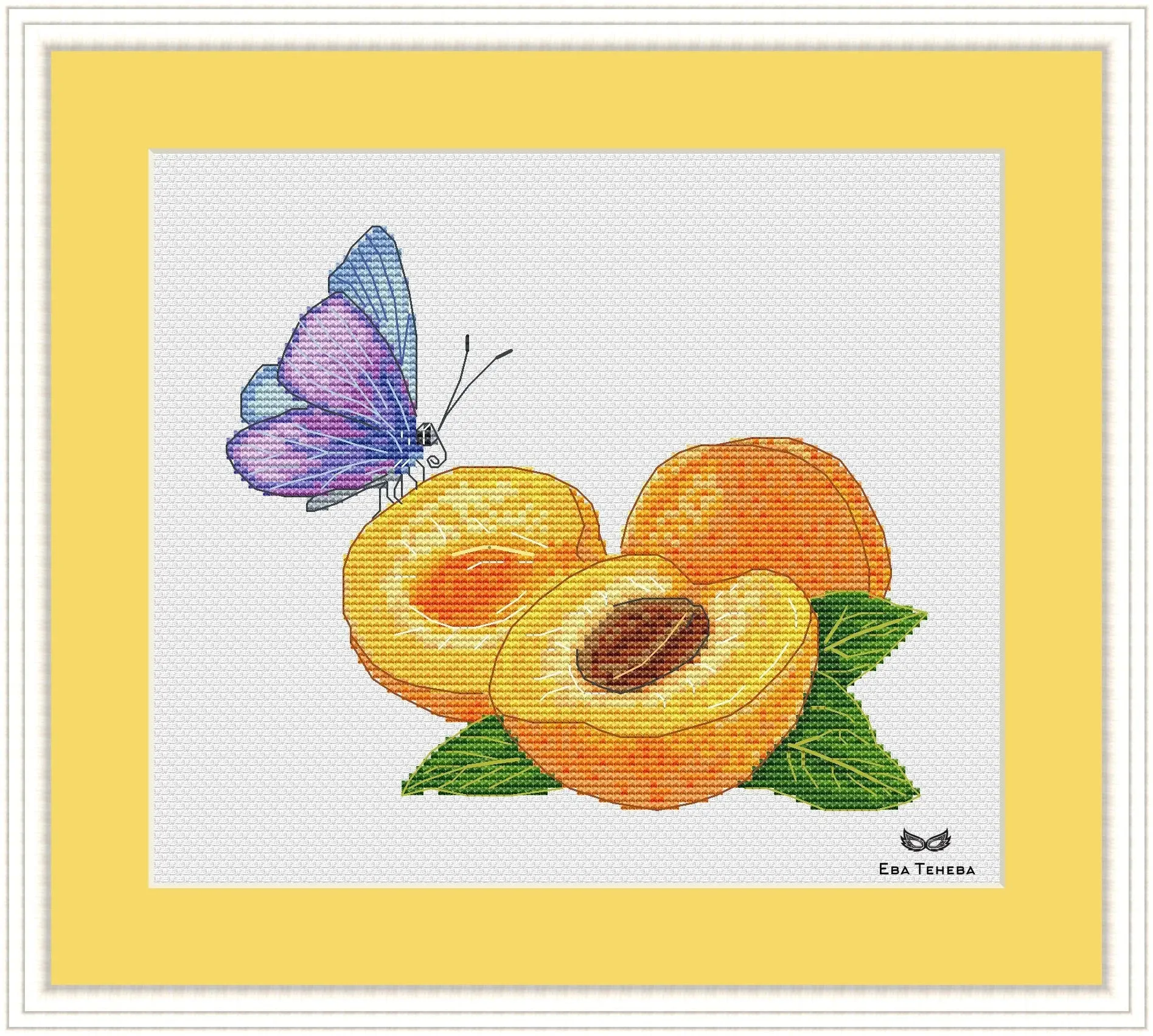 Apricot Summer - PDF Cross Stitch Pattern