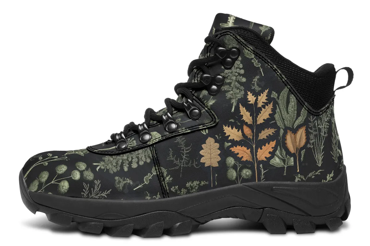 Autumn Memoir Outdoor Boots - Water Resistant Vegan Leather Trekking Shoes with Durable Soles