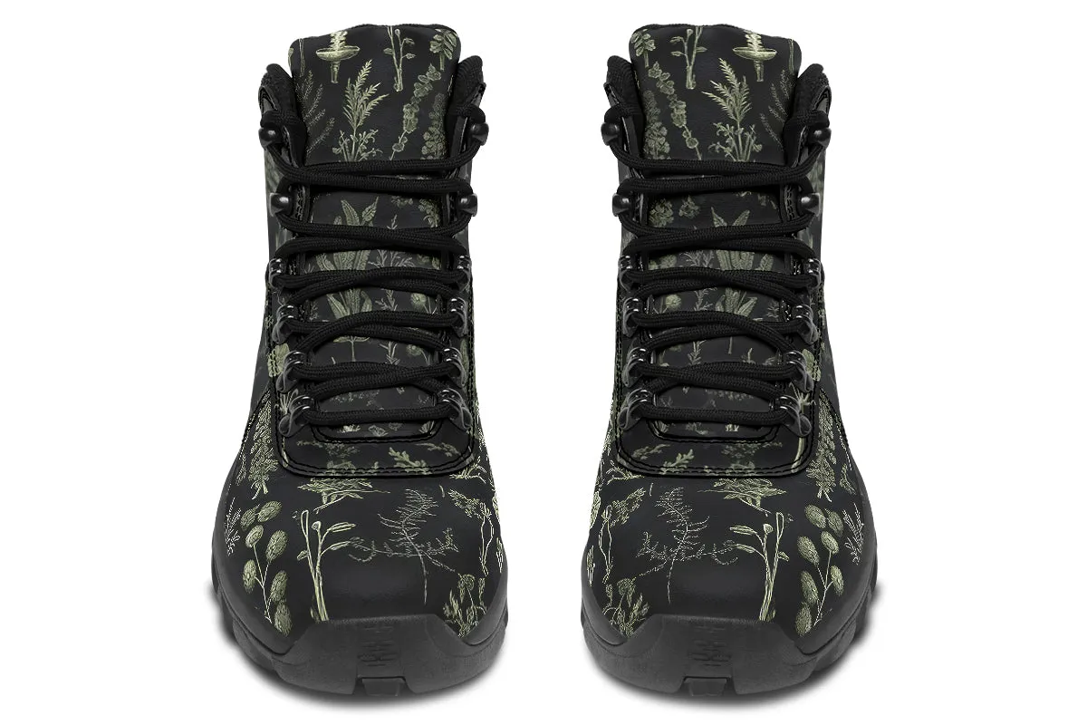 Autumn Memoir Outdoor Boots - Water Resistant Vegan Leather Trekking Shoes with Durable Soles