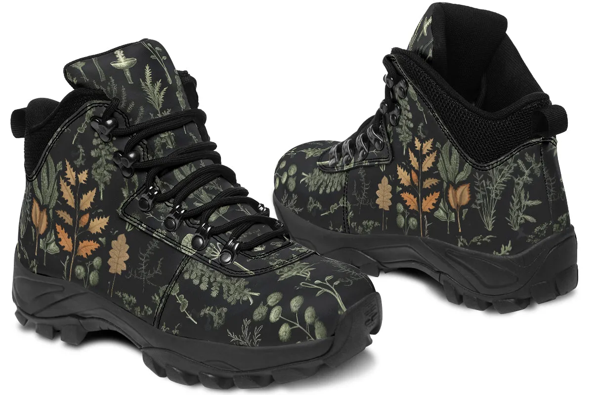 Autumn Memoir Outdoor Boots - Water Resistant Vegan Leather Trekking Shoes with Durable Soles