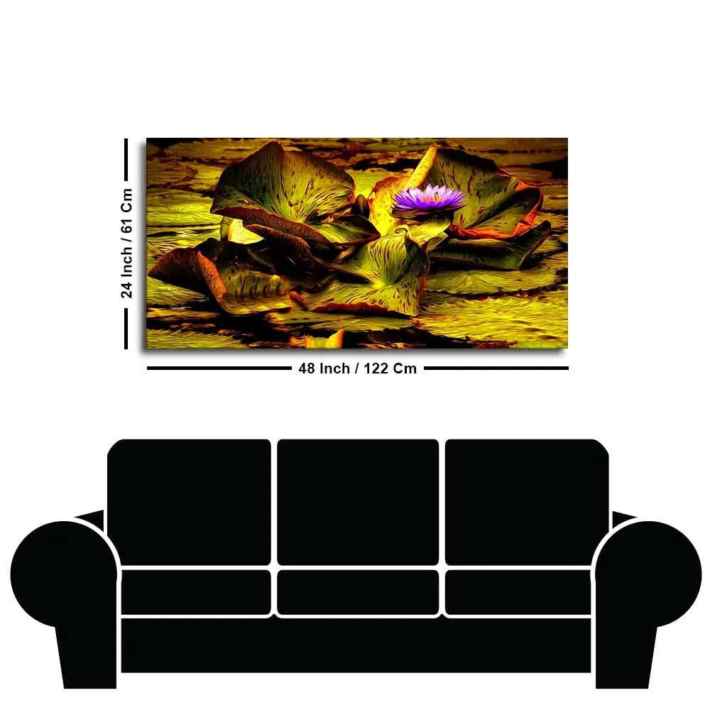 Beautiful Lotus Flower Premium Canvas Wall Painting