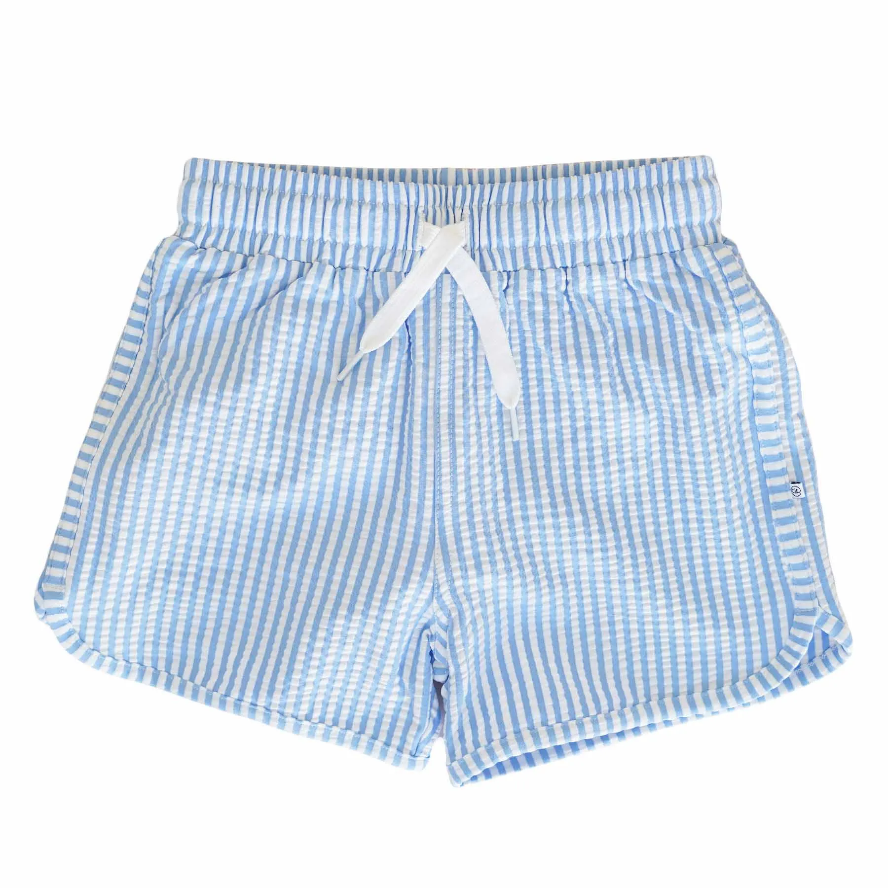 Boy's Swim Trunks | Seersucker Blue