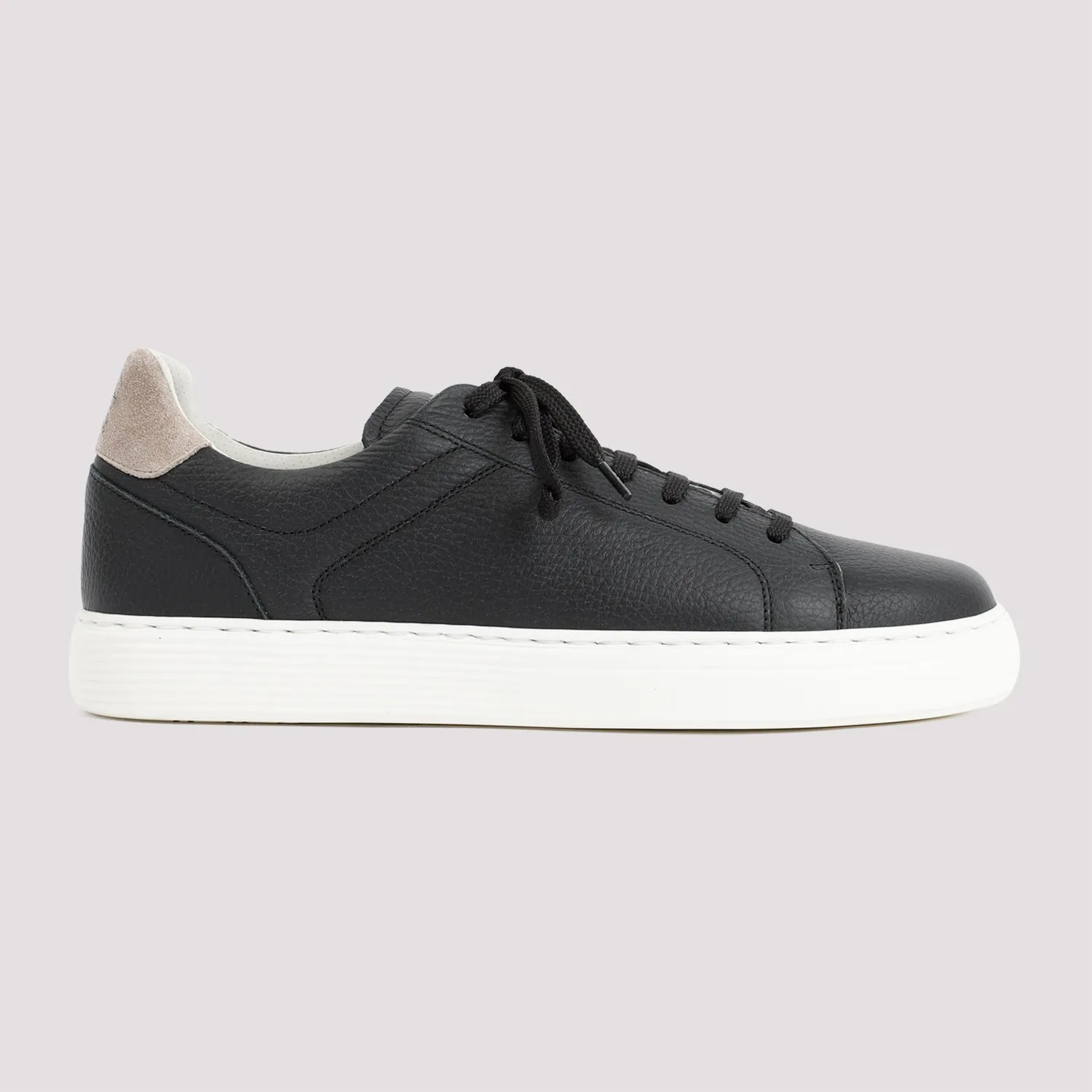 CALFSKIN TRAINERS WITH GRAIN