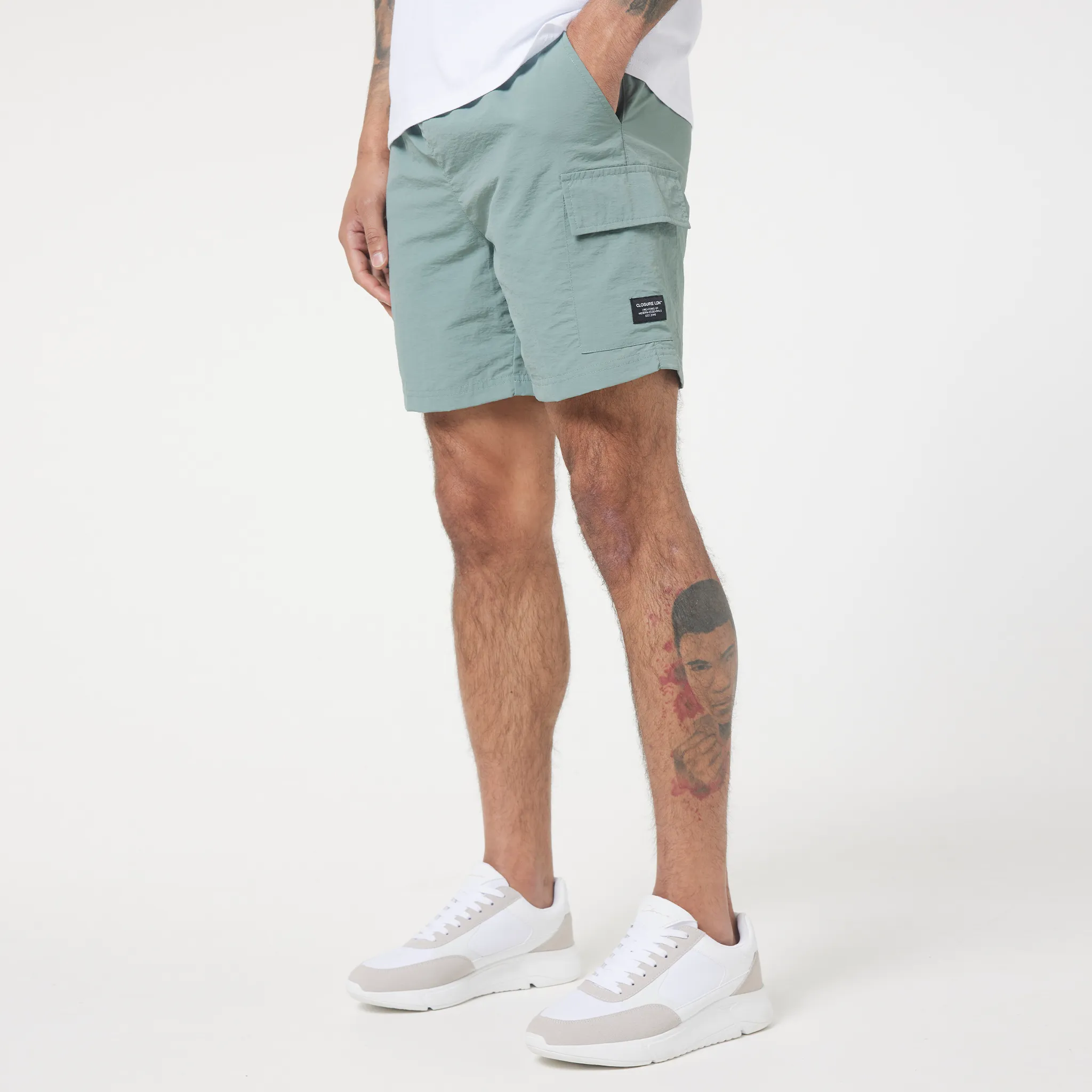 Cargo Pocket Swim Short | Dark Sage