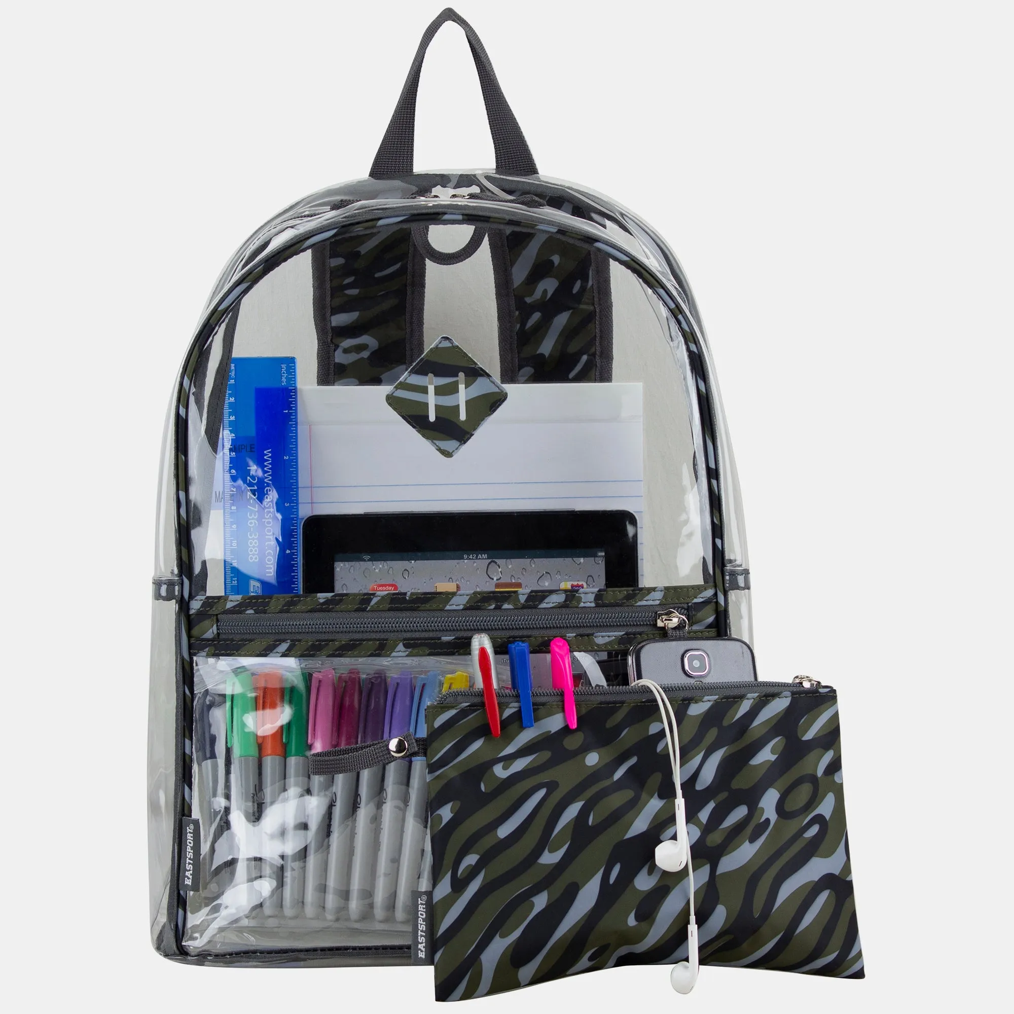 Clear Backpack with Pencil Case