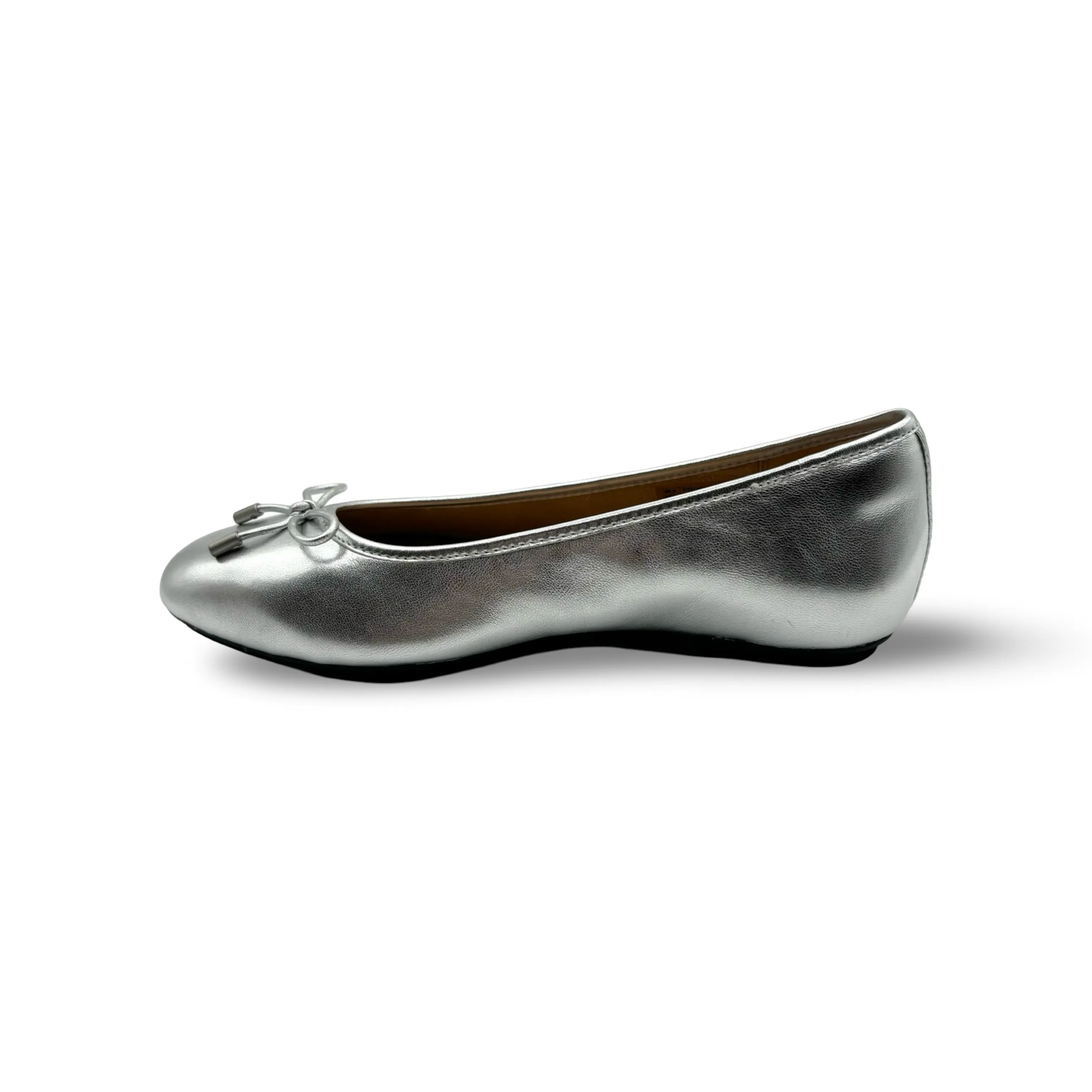 Delicato Silver Ballet Flat