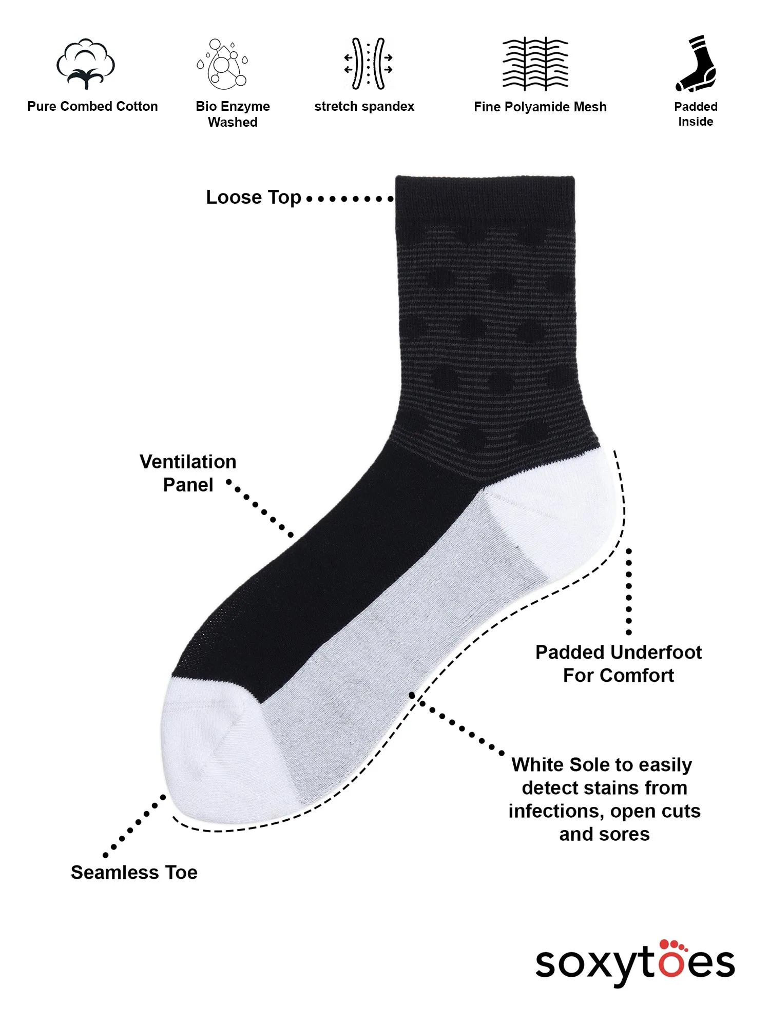 Diabetic Care | The Ultimate Box Of 8 Pairs | Travel Socks