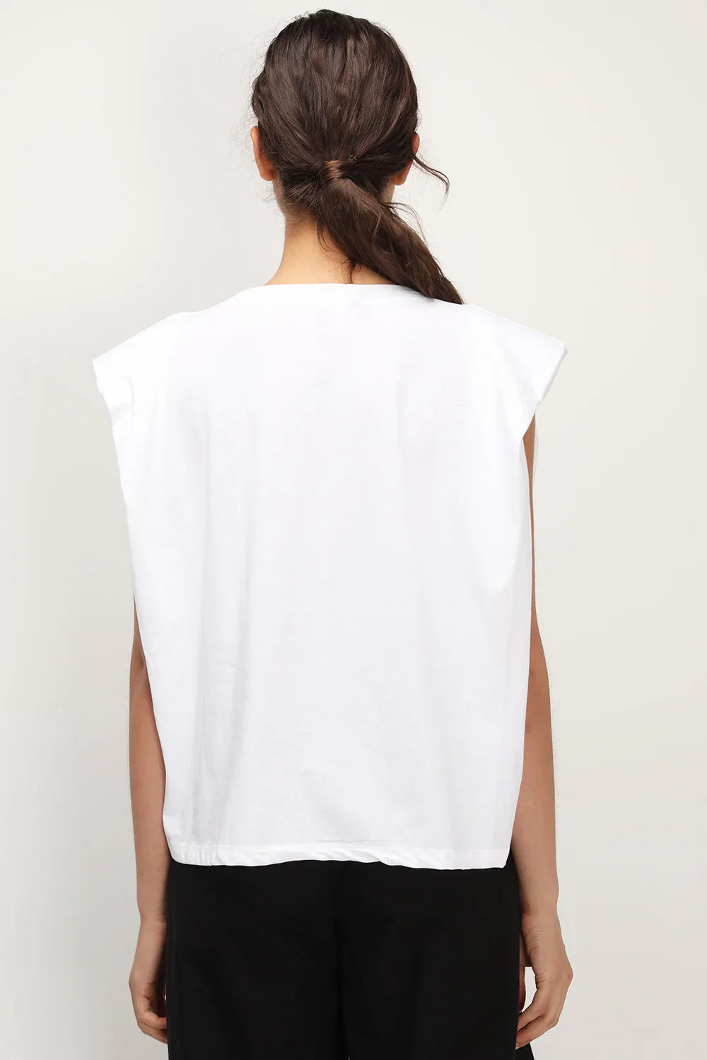 Elena Padded Shoulder T-shirt