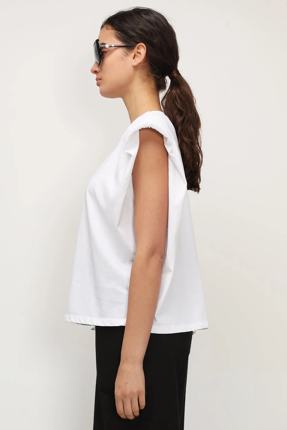 Elena Padded Shoulder T-shirt