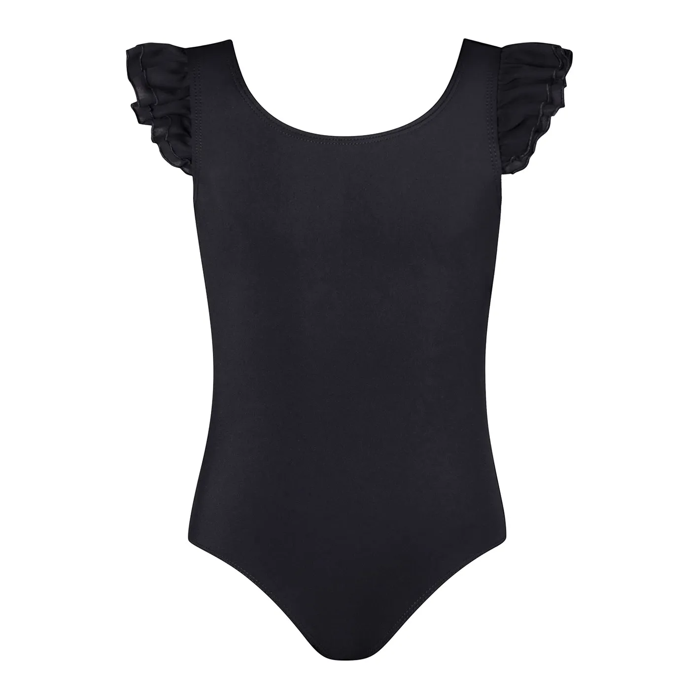 Emery Frill Sleeve Leotard | Black | Child