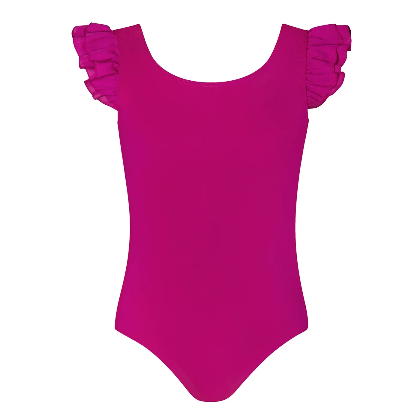 Emery Frill Sleeve Leotard | Mulberry | Child