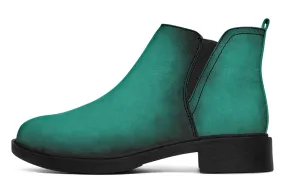 Enchanted Emerald Chelsea Boots - Comfy Slip-On - Soft & Water-Resistant Micro-Suede Vegan Shoes