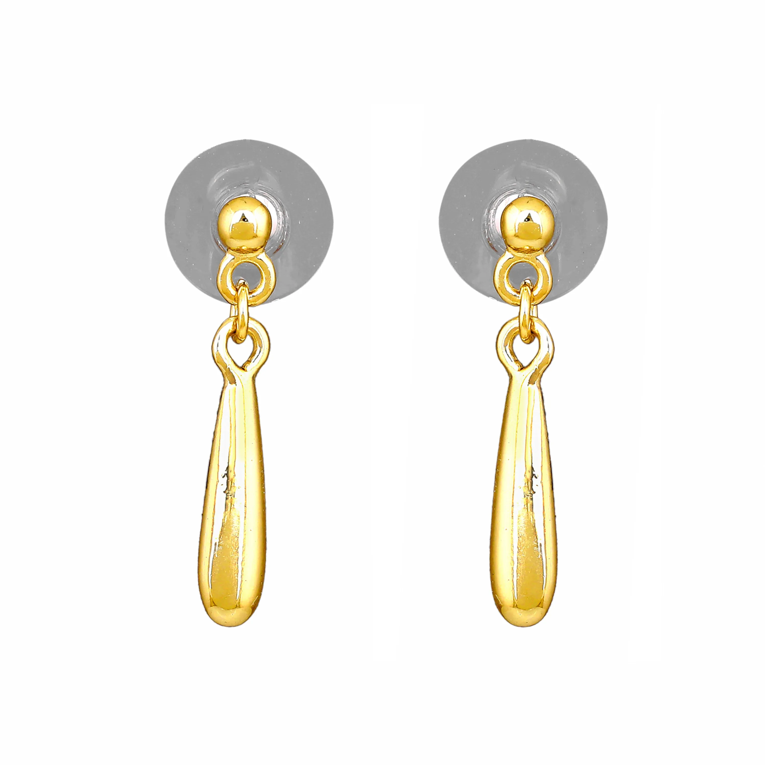 Estele Gold Plated Ballet Designer Drop Earrings for Girls and Women