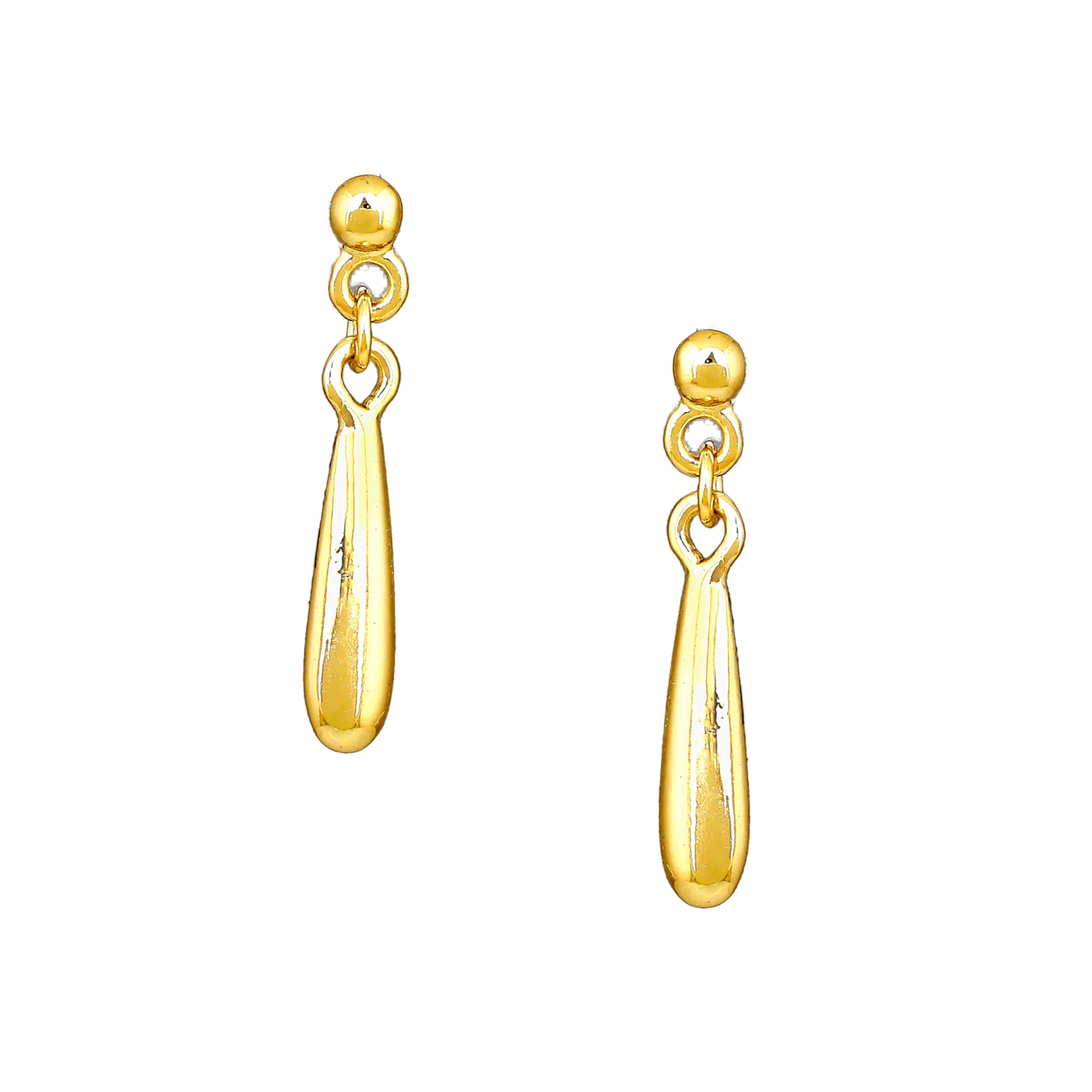 Estele Gold Plated Ballet Designer Drop Earrings for Girls and Women