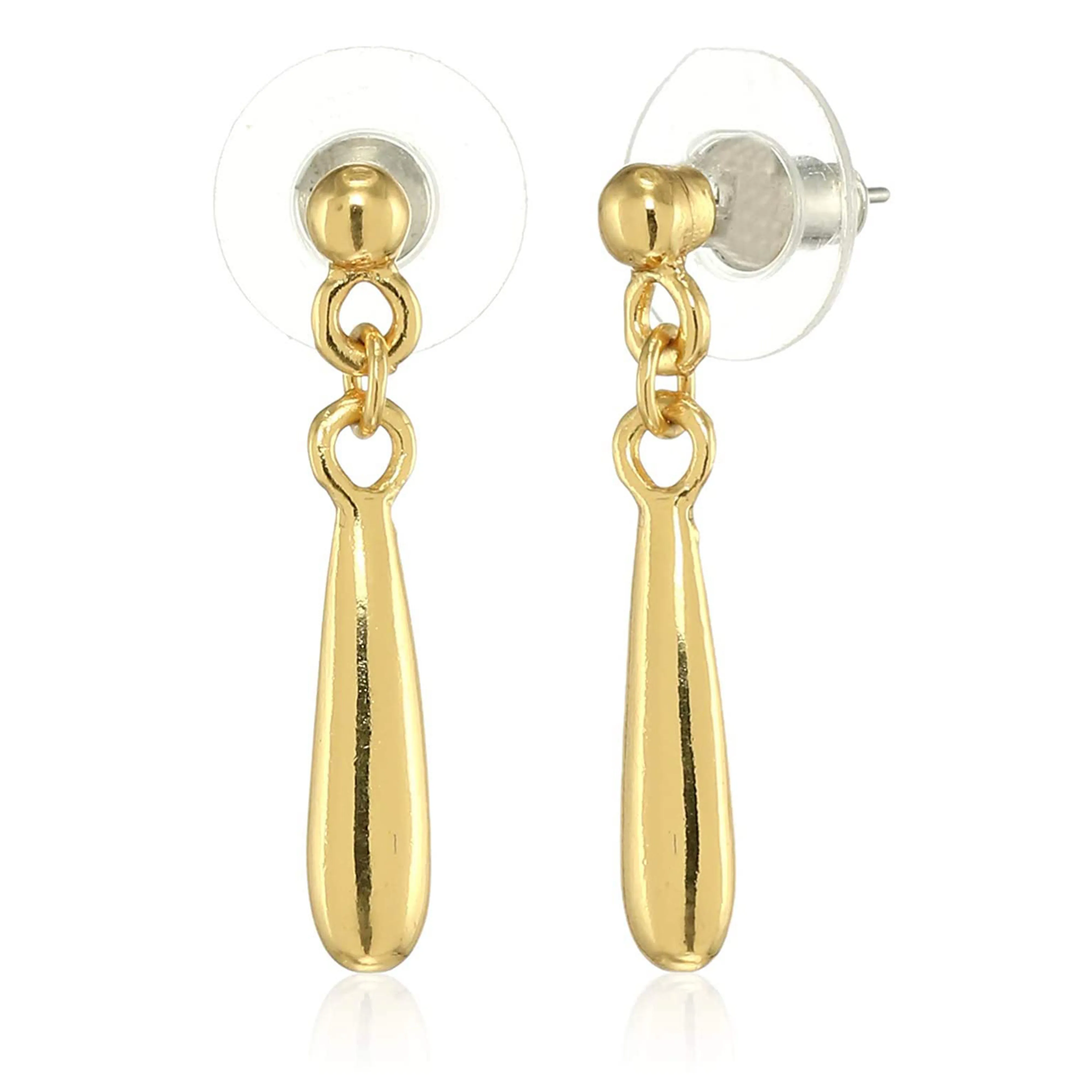 Estele Gold Plated Ballet Designer Drop Earrings for Girls and Women