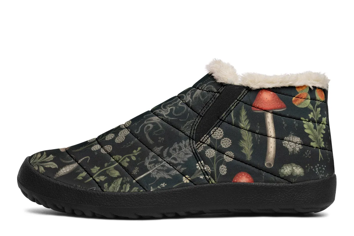 Foraging Winter Sneakers - Warm & Easy Slip-On Shoes Lined with Vegan Wool with Anti-Slip Soles