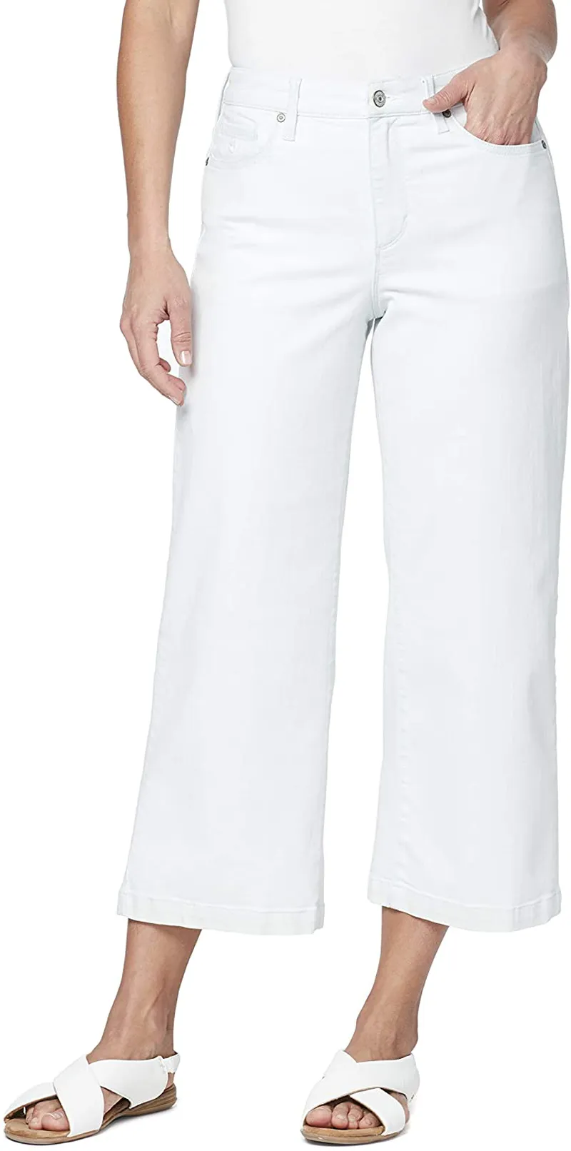 Gloria Vanderbilt Women's Amanda Wide Leg Crop Length Jean