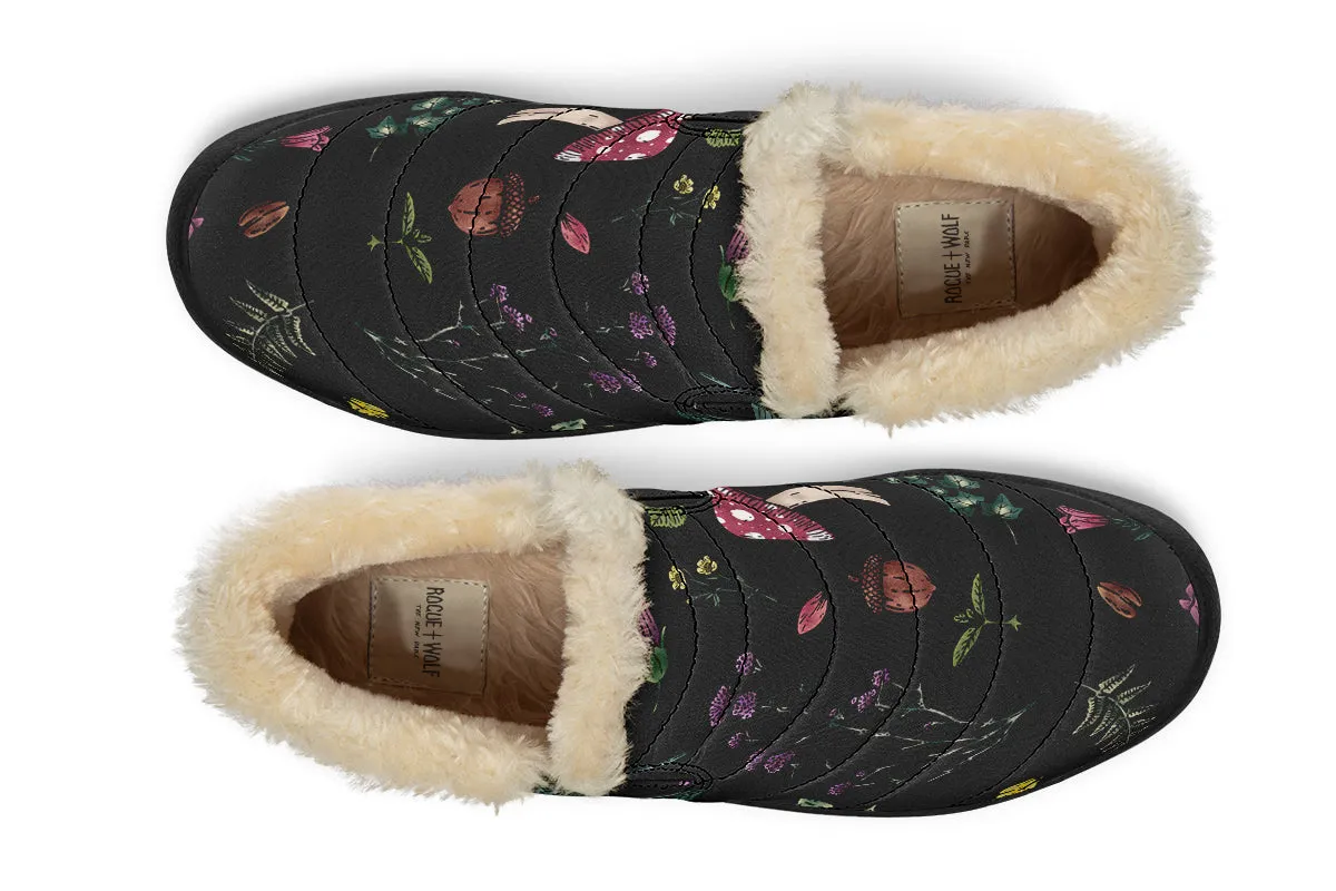 Herbology Winter Sneakers - Warm & Easy Slip-On Shoes Lined with Vegan Wool with Anti-Slip Soles