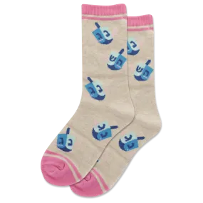 HOTSOX Kid's Dreidel Crew Socks