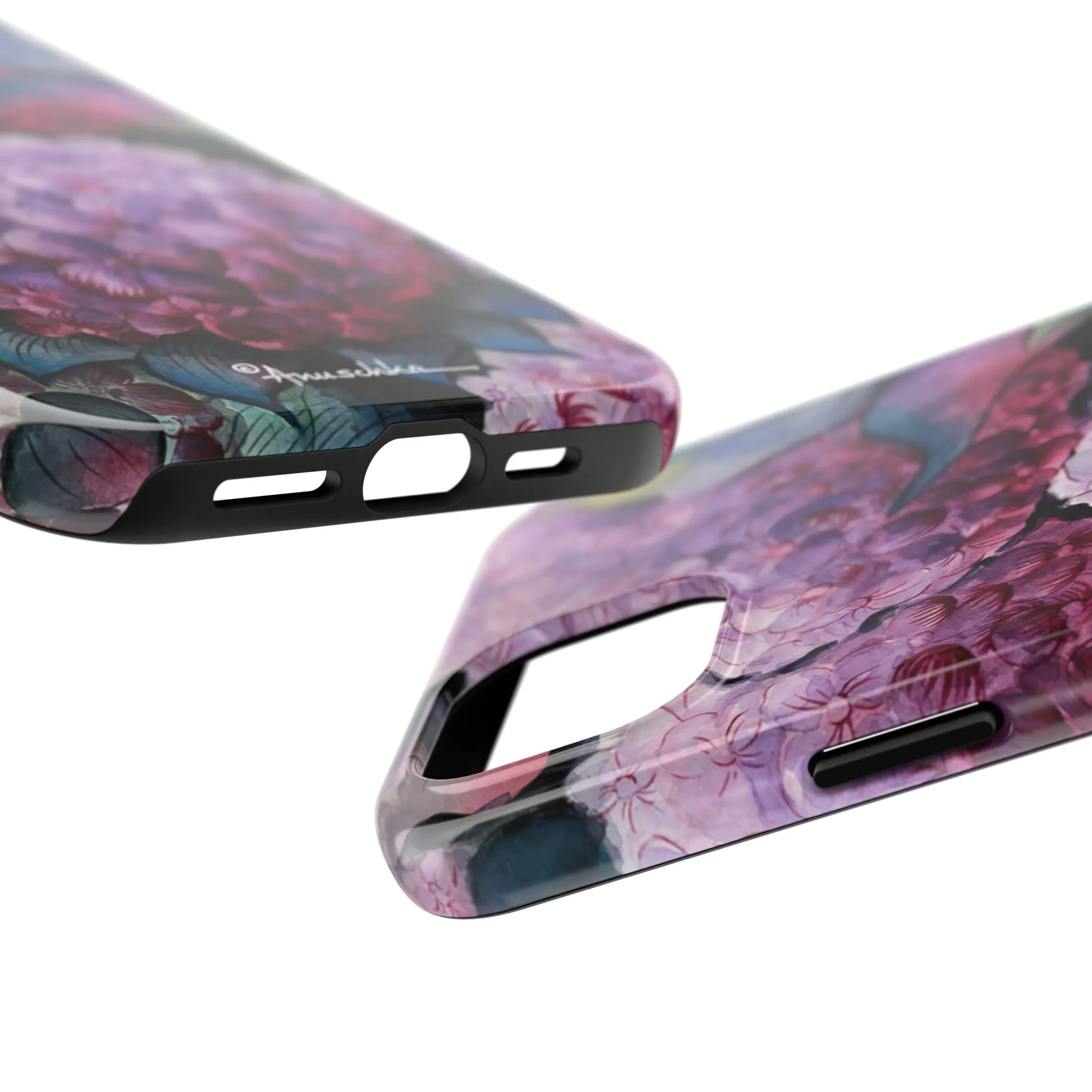 Hypnotic Hydrangeas Tough Phone Cases