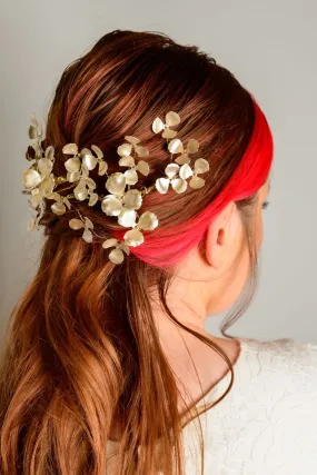 Ivory Floral Hair Clip