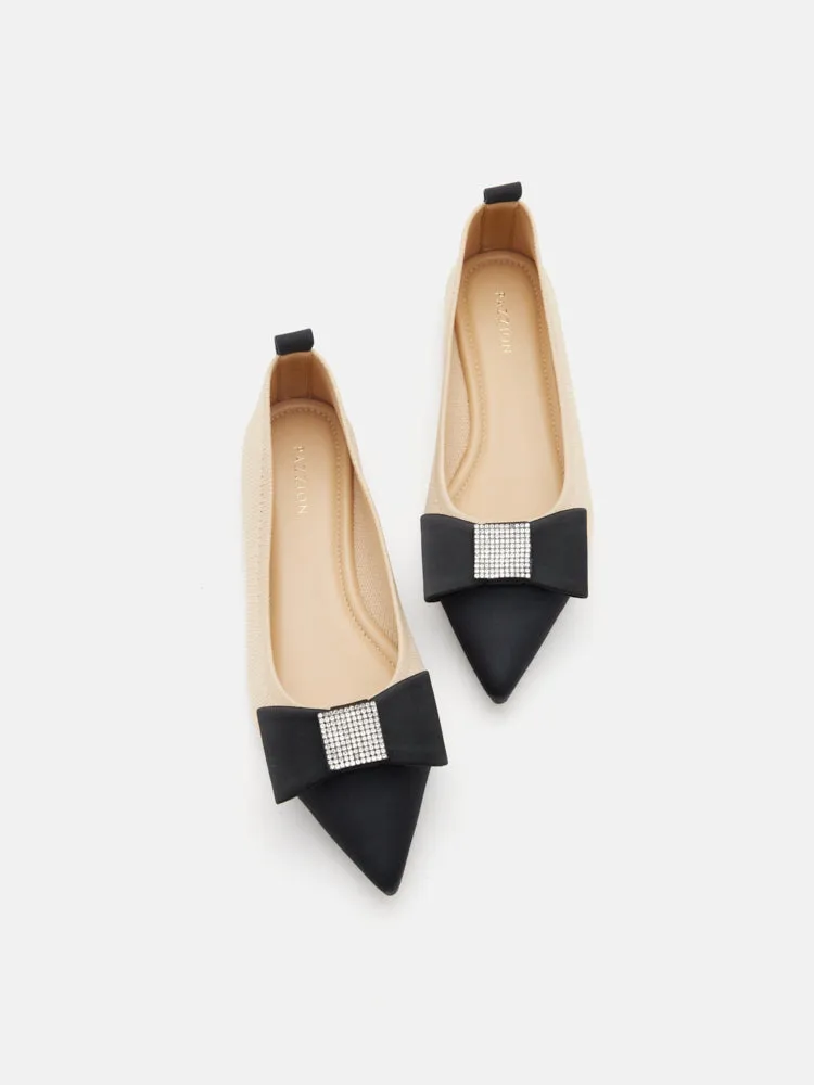 Janessa Flyknit Embellished Bow Flats