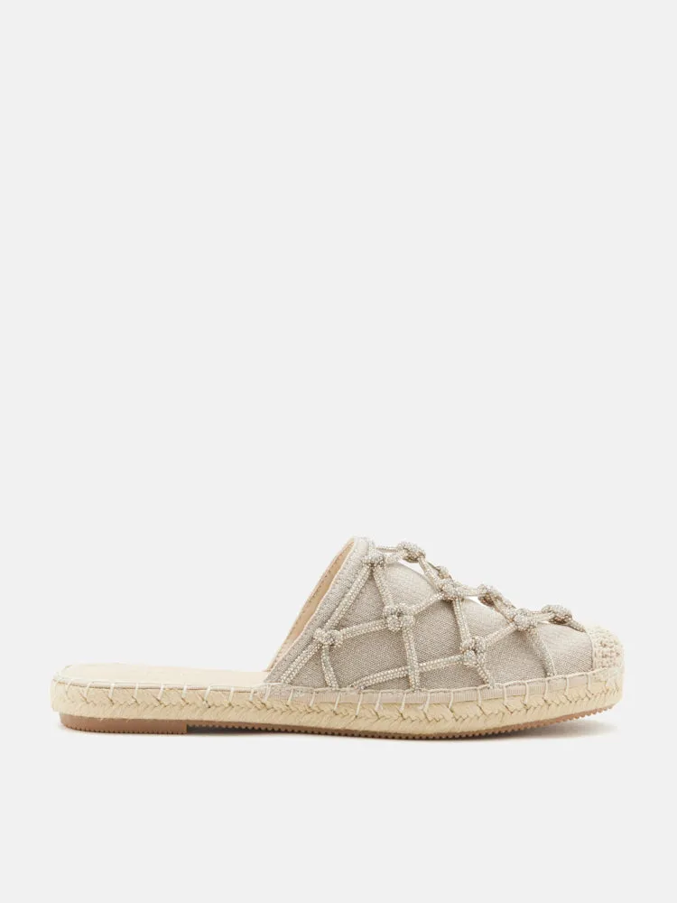 Jaylen Embellished Espadrille Mules