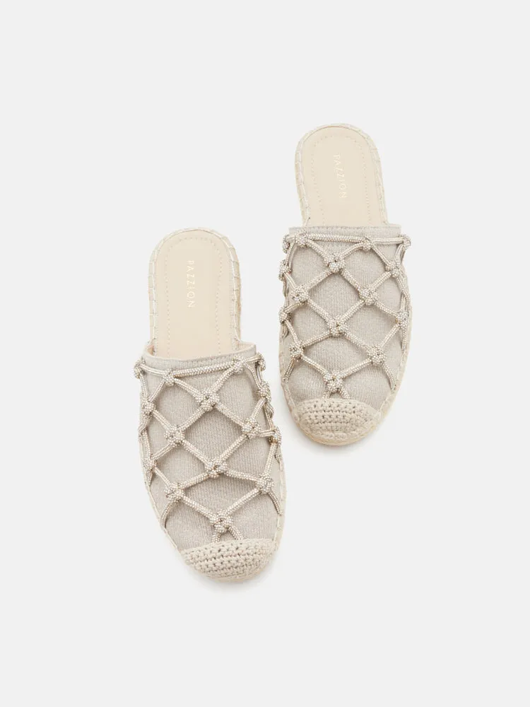 Jaylen Embellished Espadrille Mules