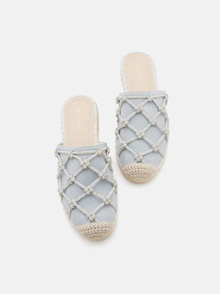 Jaylen Embellished Espadrille Mules