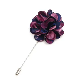 Lake Placid Lapel Flower, Pink / Blue / Navy