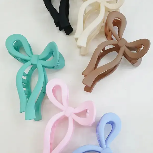 Large Elegant Bow Clips