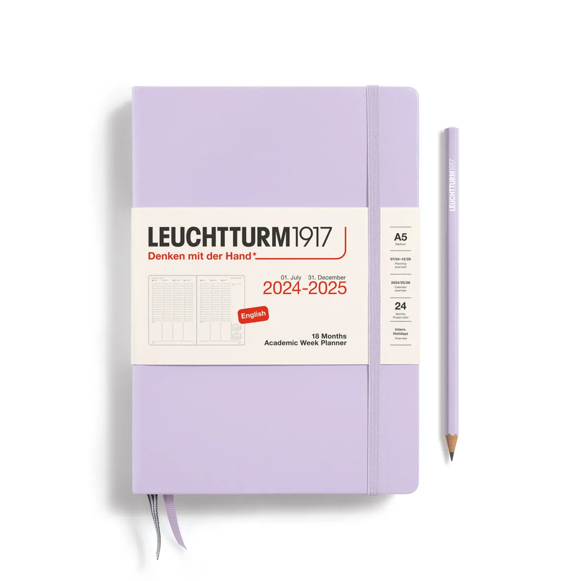 Leuchtturm1917 Week Planner Medium (A5) 2024-25, 18 months