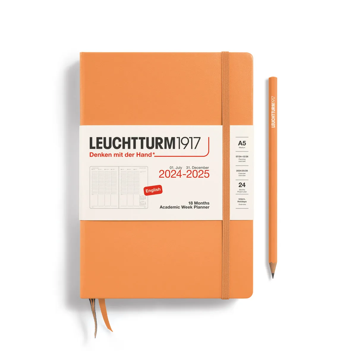 Leuchtturm1917 Week Planner Medium (A5) 2024-25, 18 months