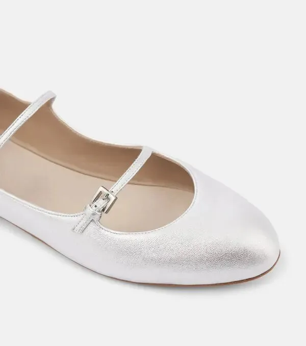 MAX MARA SILVER CIRCUS FLATS