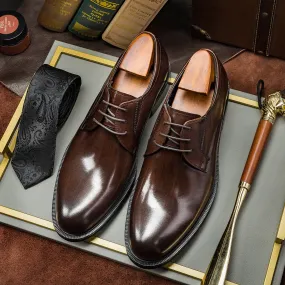 Men Classic Handmade Cowhide Oxford Shoes