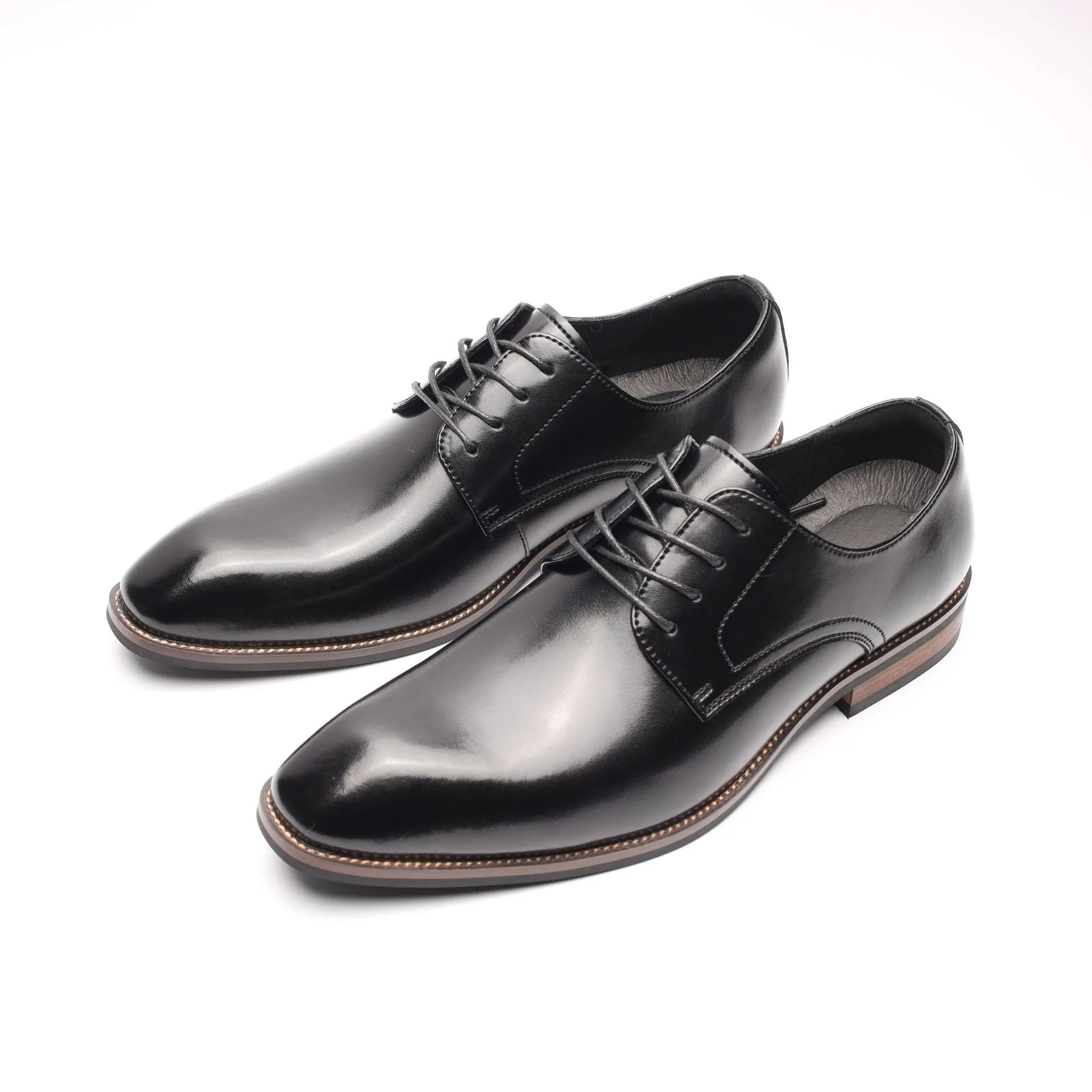 Men Classic Minimalism Cowhide Casual Oxford Shoes