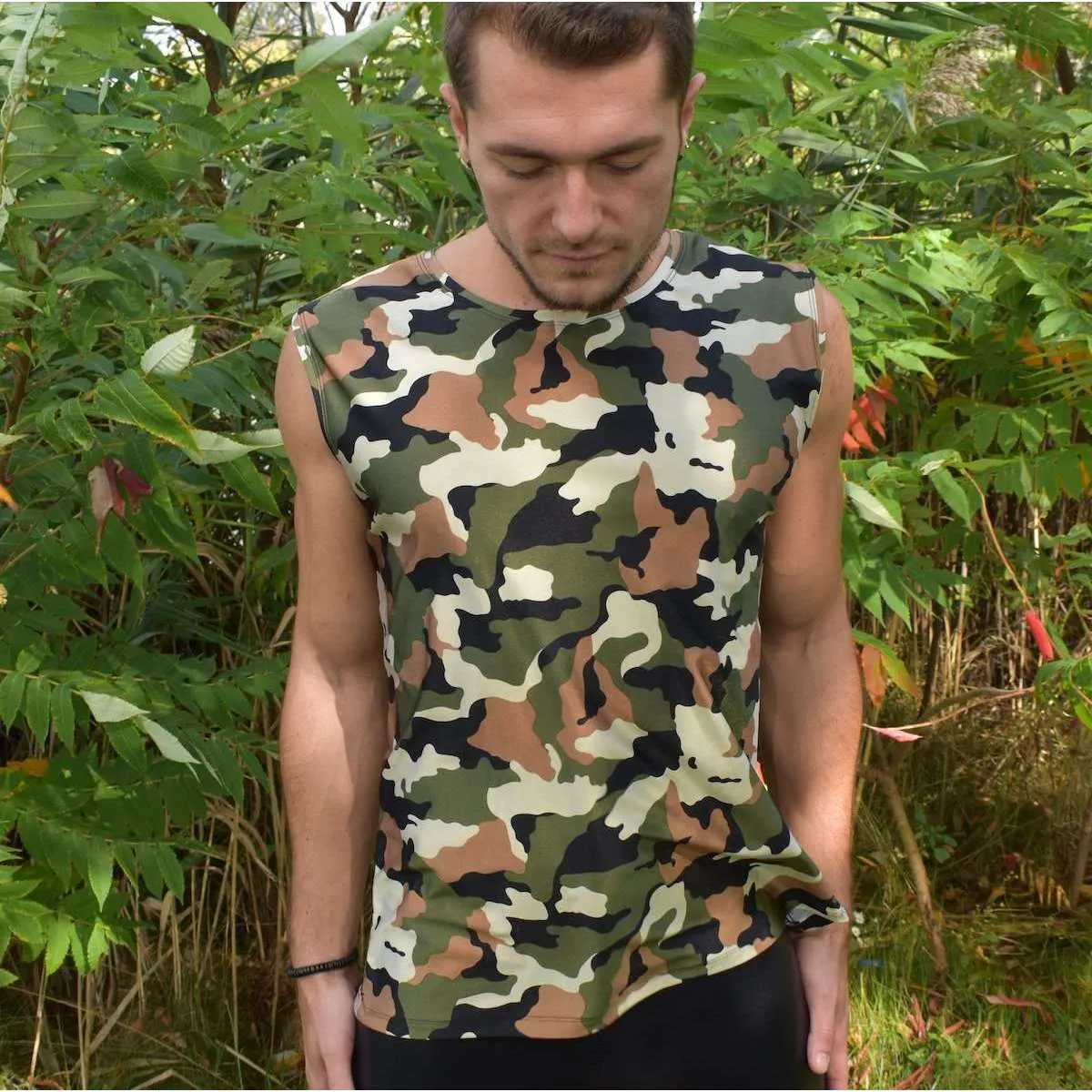 Men's Camouflage Tank, Muscle Shirt