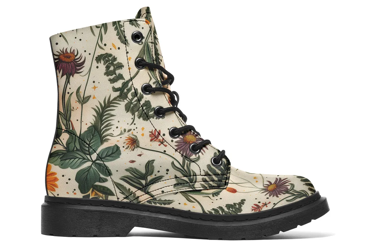 Midsummer Boots - Vegan Leather Doc-Style Boots with Durable Stitched on Soles