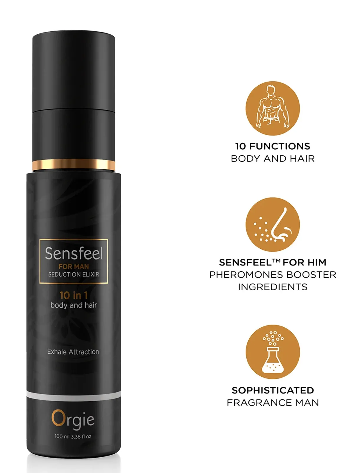 Org*e Sensfeel Seduction Elixir 10 In 1 For Men - Pheromone Booster