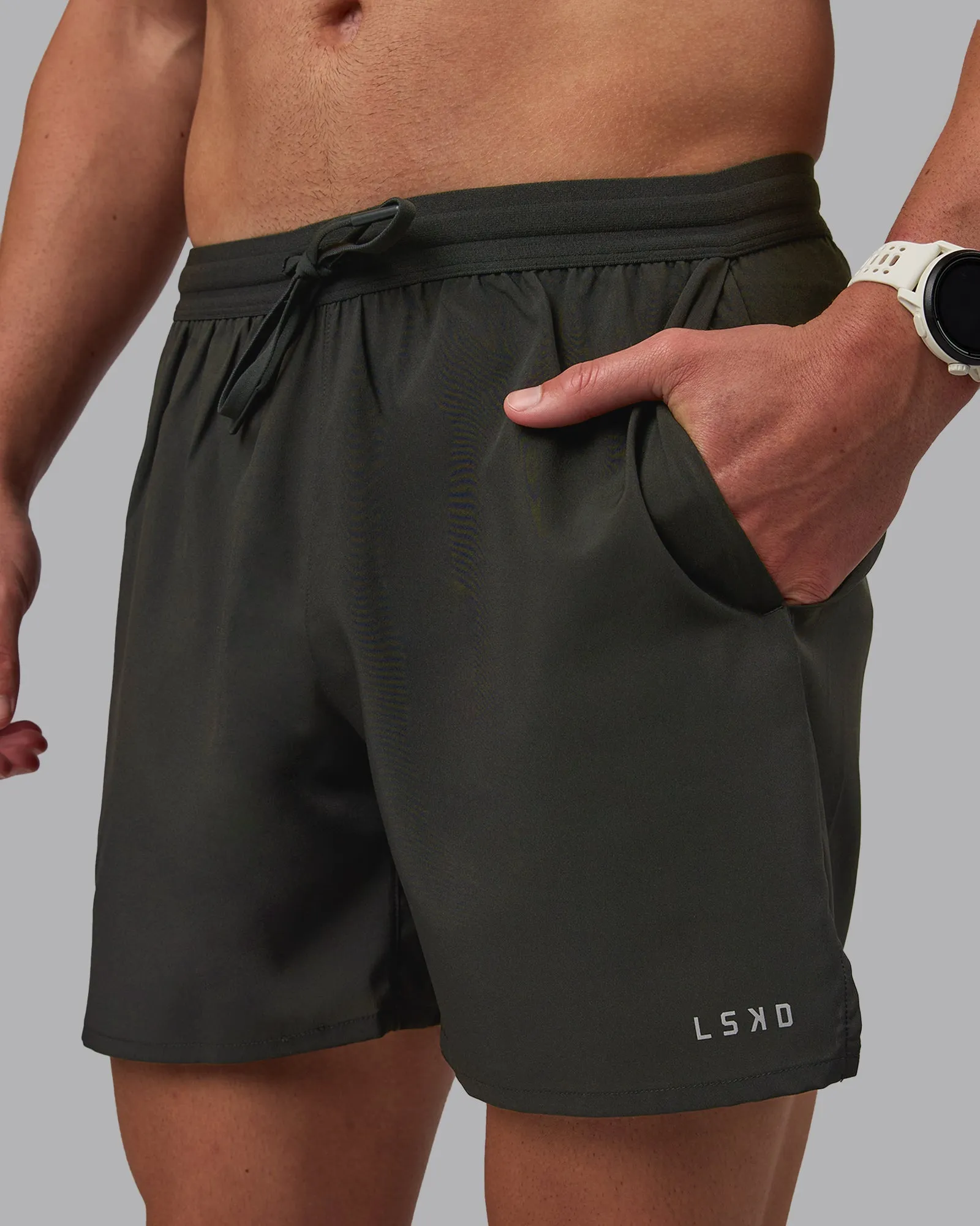 Pace 5" Lined Performance Shorts - Pirate Black