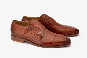 Pebble Grain Toecap Double Monk