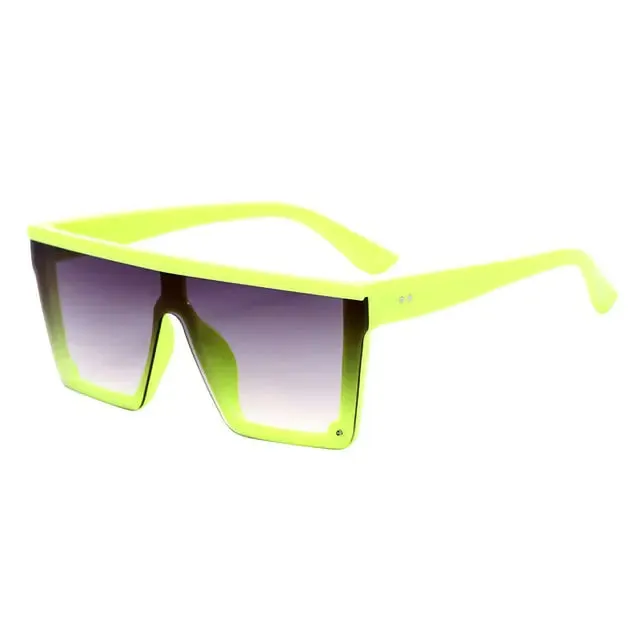 SHAUNA Flat Top Classic Square Sunglasses