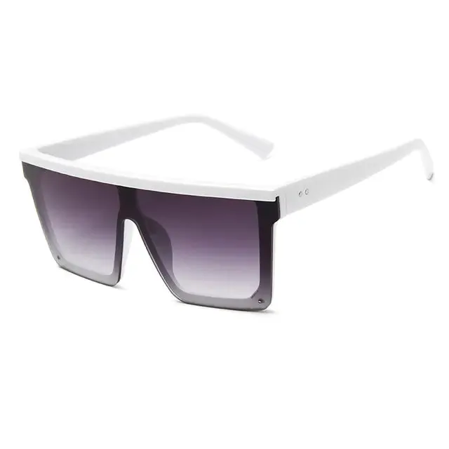 SHAUNA Flat Top Classic Square Sunglasses